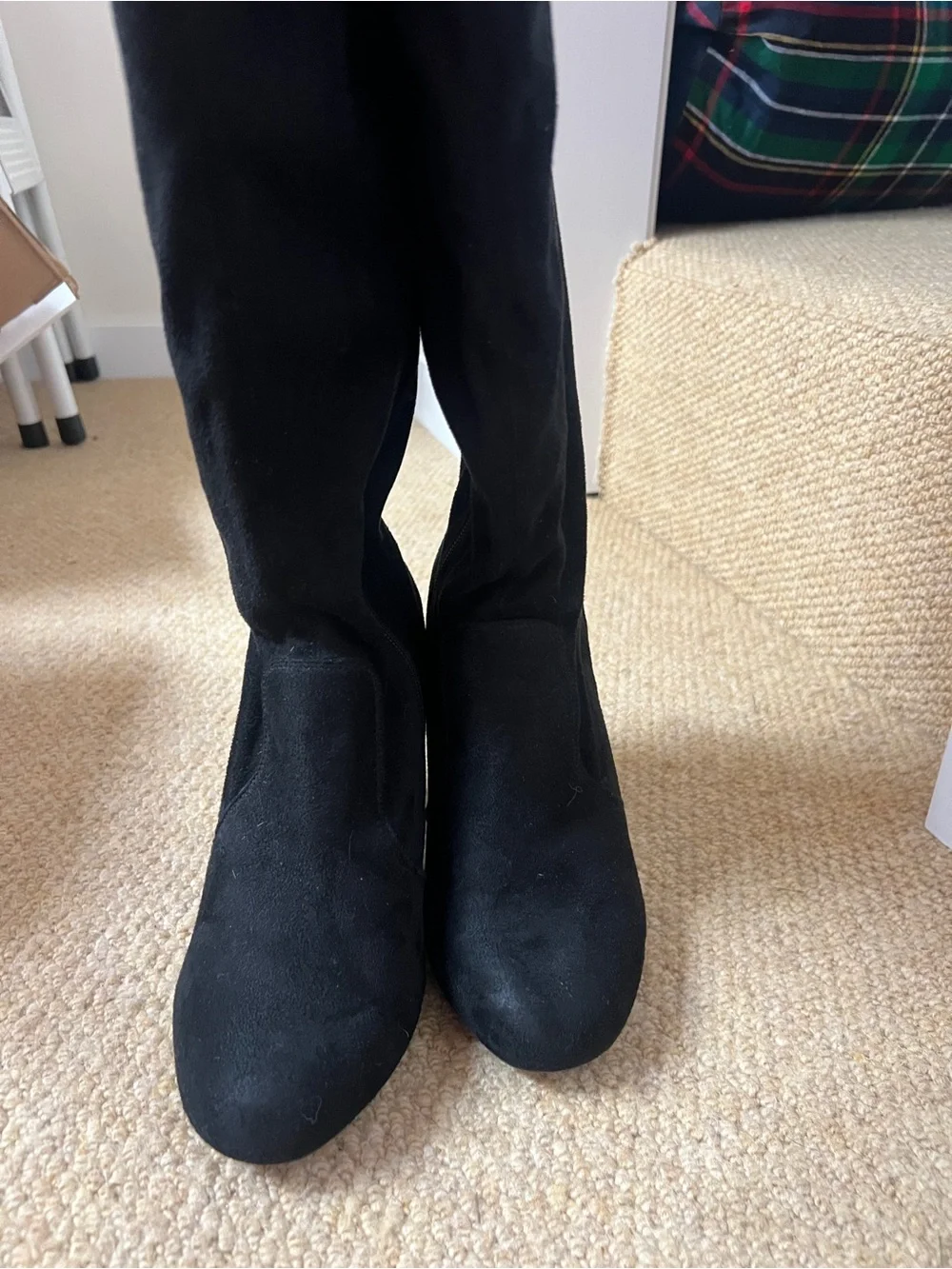 torrid Black Suede Over-the-Knee Block Heel Boots